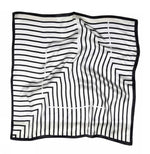 Lines Cream Silk Scarf