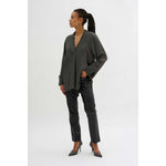 My Essential Wardrobe May Raven Grey Blouse
