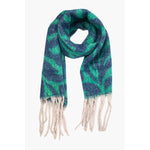 Navy & Green Tiger Scarf