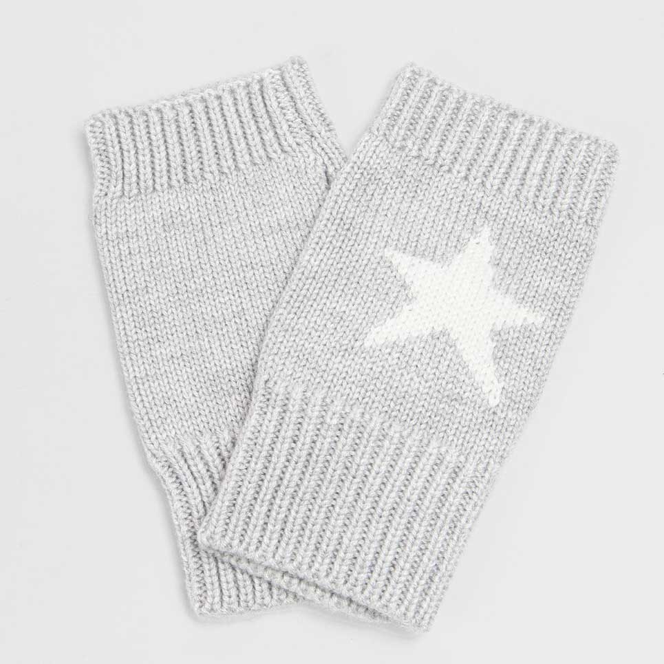 Grey Star Wrist Warmers