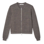 Sibin Linnebjerg Ane Zip Cardigan Dark Sand