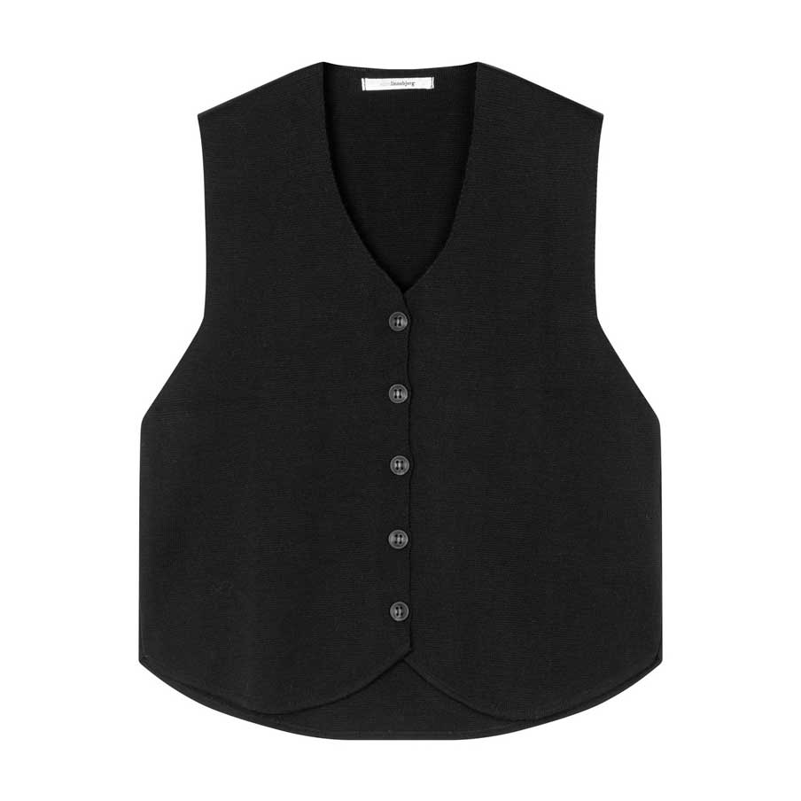 Sibin Linnebjerg Khloe Black Waistcoat