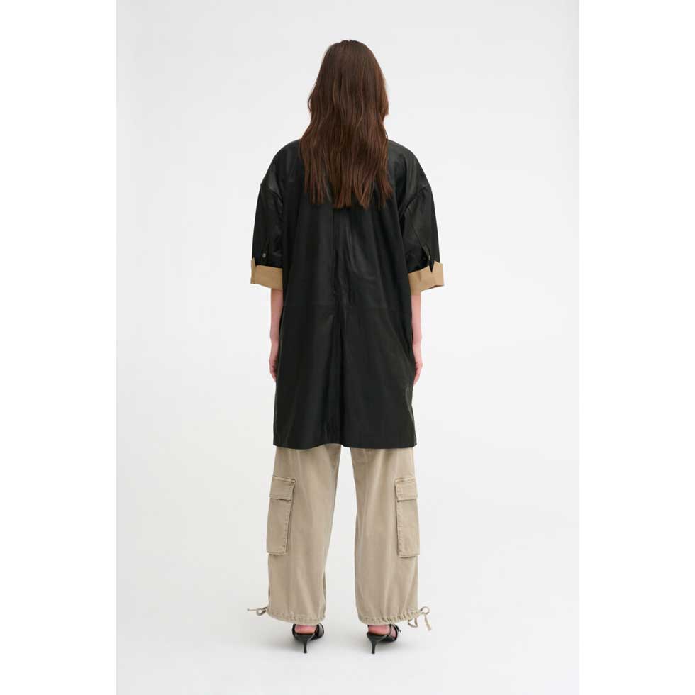 My Essential Wardrobe Lana Leather Shirt
