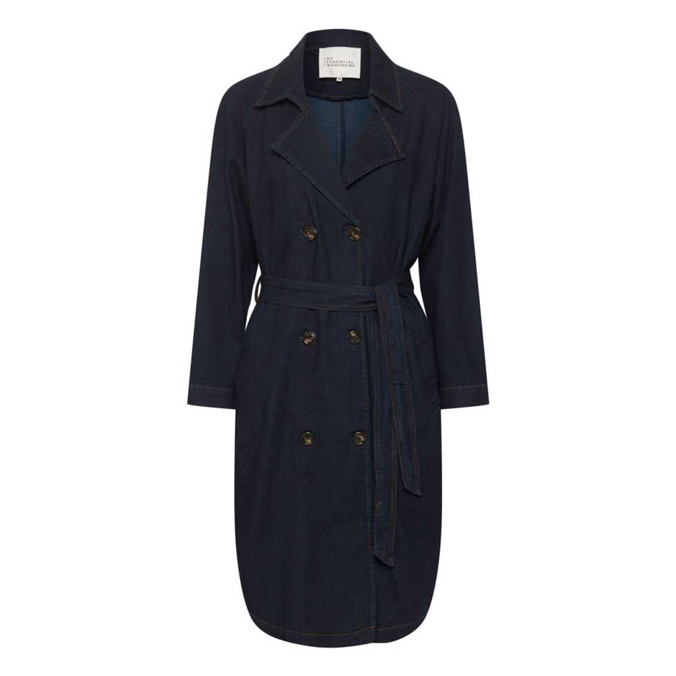 My Essential Wardrobe Lara Indigo Trenchcoat