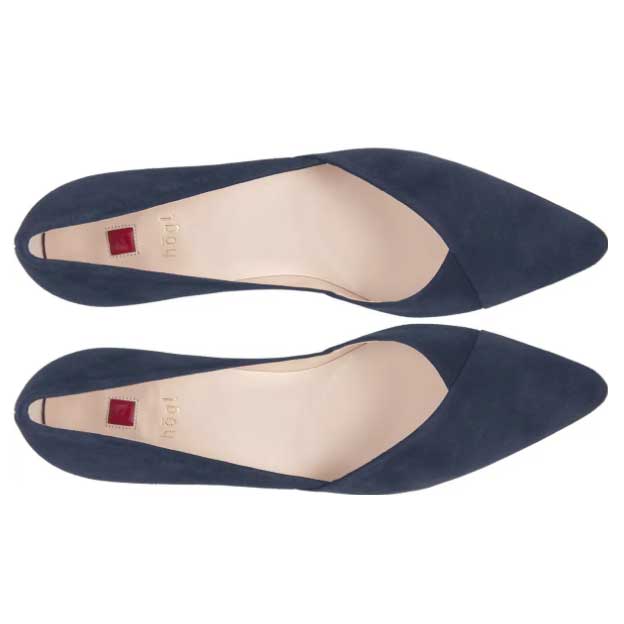 Hogl Navy Suede Heels