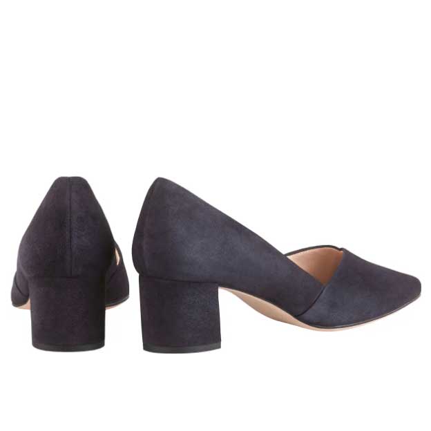 Hogl Navy Suede Heels