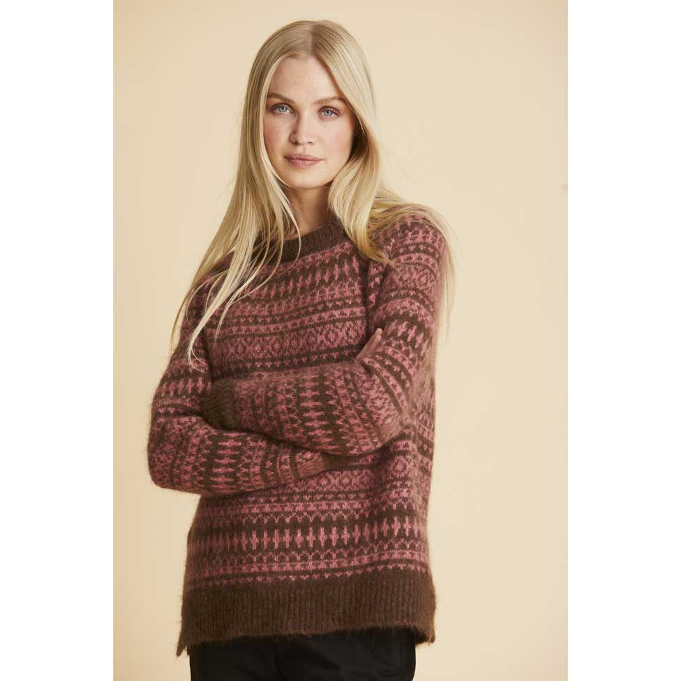 Sibin Linnebjerg Veronica Chocolate & Pink Sweater