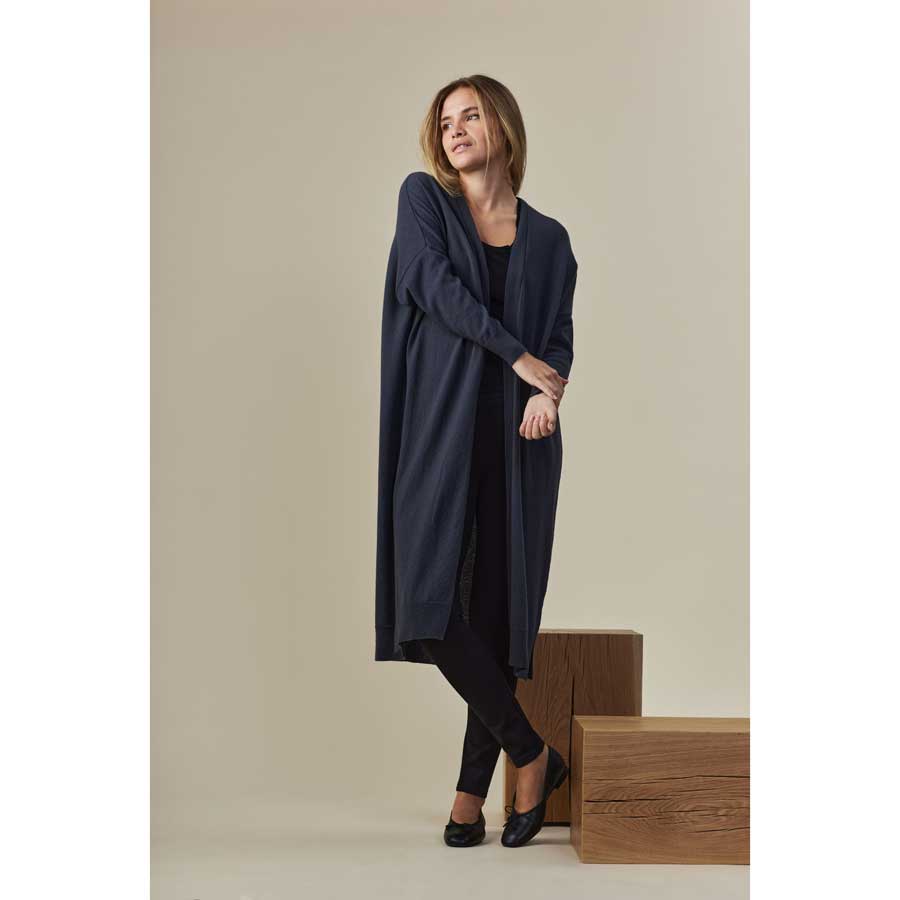 Sibin Linnebjerg Simone Solid Grey Cardigan