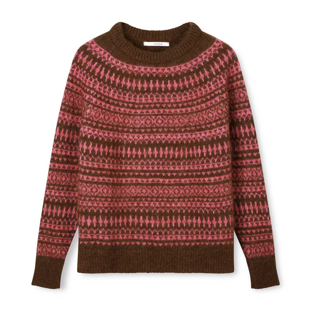 Sibin Linnebjerg Veronica Chocolate & Pink Sweater