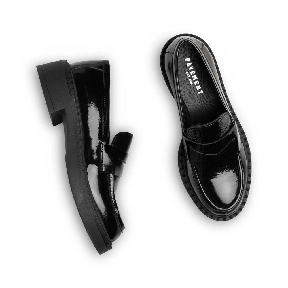 Pavement Nayeli Black Patent Loafers