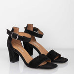Pavement Sinna Black Suede Sandals